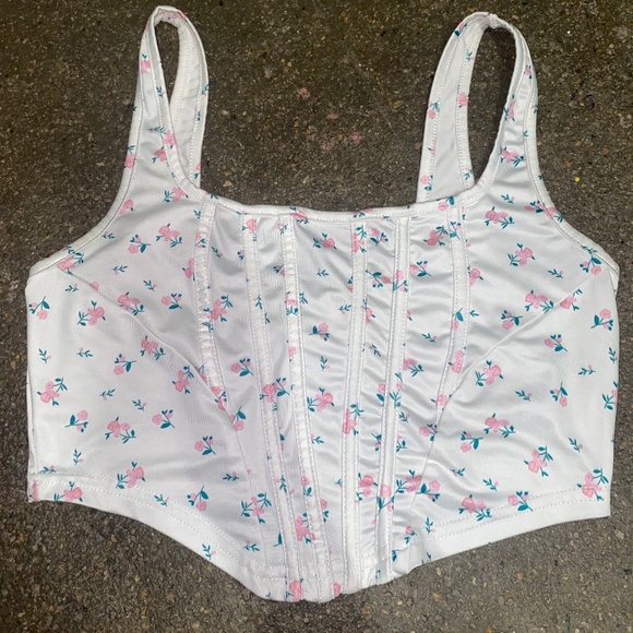 rose bustier crop top 🌟 - Picture 1 of 1